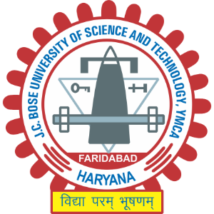 a logo of JC Bose University YMCA faridabad, haryana